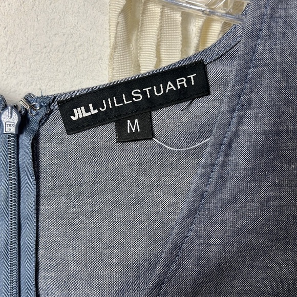 JILL Jill Stuart Chambray Flutter Sleeve Dress Size M - Picture 9 of 9